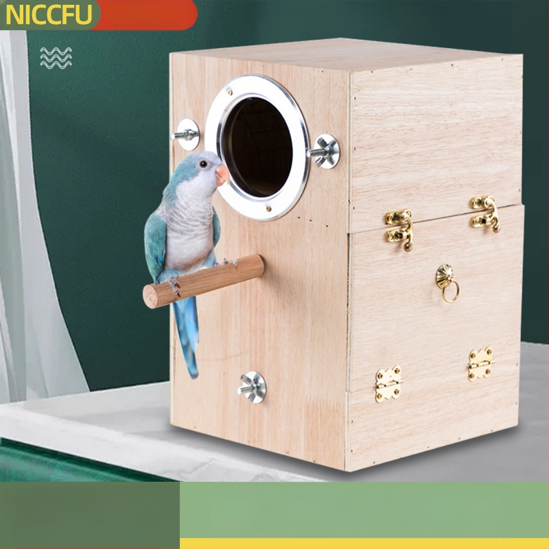 NC вертикално птиче гнездо тигрова кожа Xuanfeng топло гнездо за разплод зимна птица дървено птиче гнездо малко птиче гнездо голямо и средно малко птиче гнездо къщичка за птици