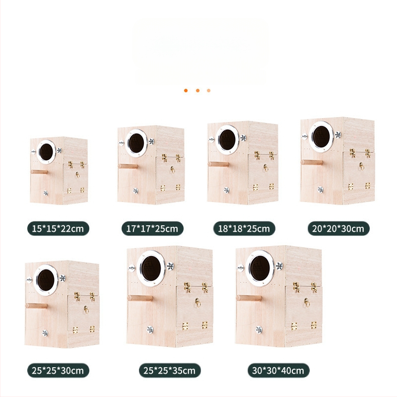 NC вертикално птиче гнездо тигрова кожа Xuanfeng топло гнездо за разплод зимна птица дървено птиче гнездо малко птиче гнездо голямо и средно малко птиче гнездо къщичка за птици