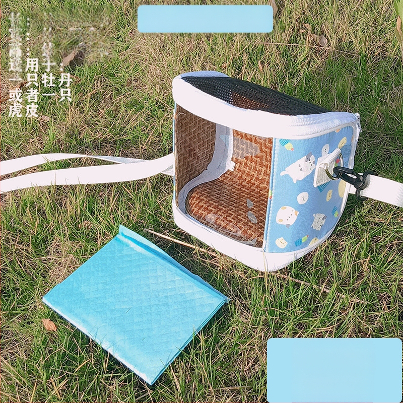 Xuan Fengi väljaminev papagoi kaasaskantav linnukott tiigri nahast pesakott hingav läbipaistev õlakott pojengipuurist nähtav neli aastaaega