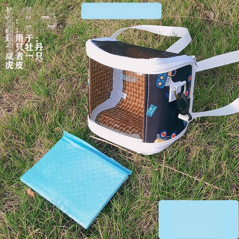 Xuan Fengi väljaminev papagoi kaasaskantav linnukott tiigri nahast pesakott hingav läbipaistev õlakott pojengipuurist nähtav neli aastaaega