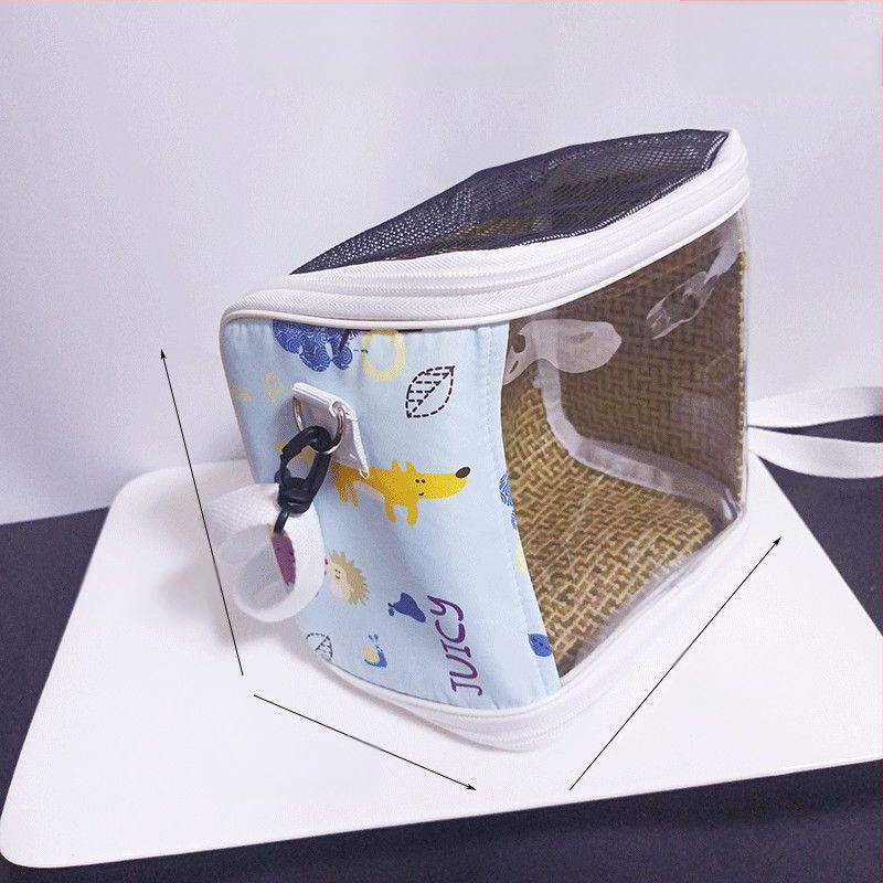 Xuan Fengi väljaminev papagoi kaasaskantav linnukott tiigri nahast pesakott hingav läbipaistev õlakott pojengipuurist nähtav neli aastaaega