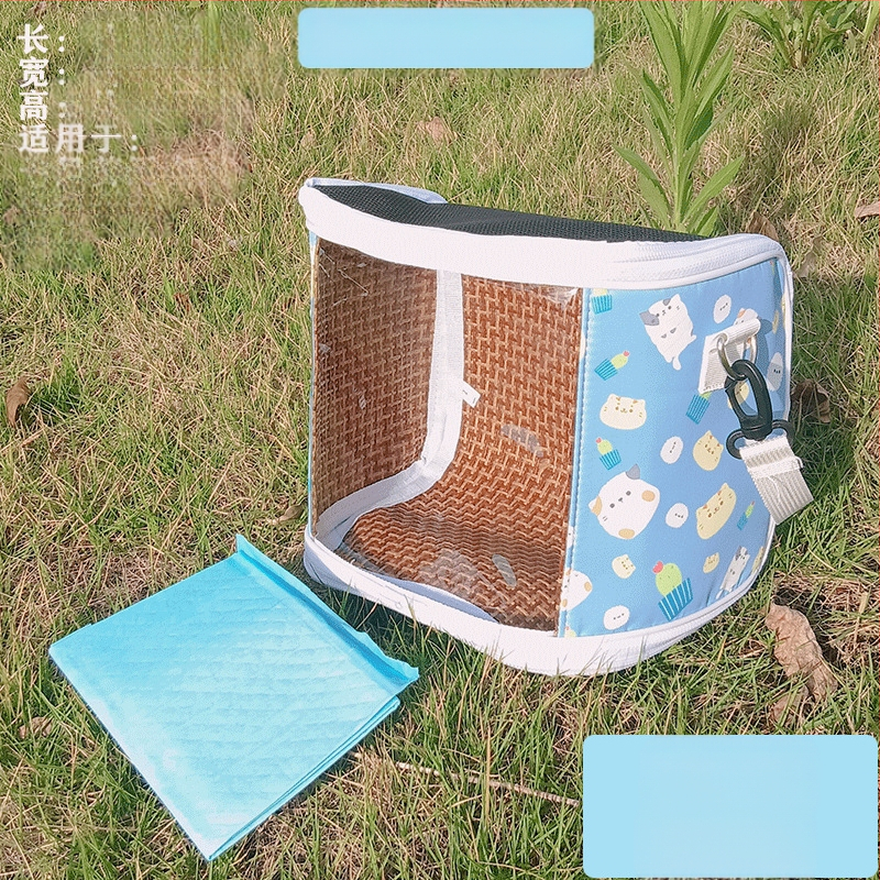 Xuan Fengi väljaminev papagoi kaasaskantav linnukott tiigri nahast pesakott hingav läbipaistev õlakott pojengipuurist nähtav neli aastaaega