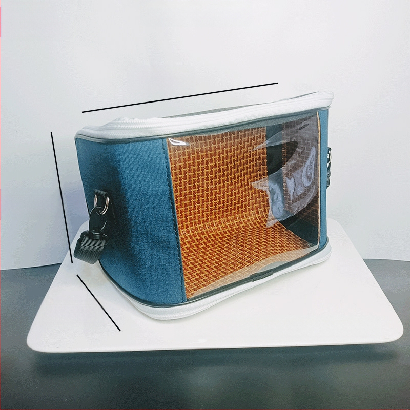 Xuan Fengi väljaminev papagoi kaasaskantav linnukott tiigri nahast pesakott hingav läbipaistev õlakott pojengipuurist nähtav neli aastaaega