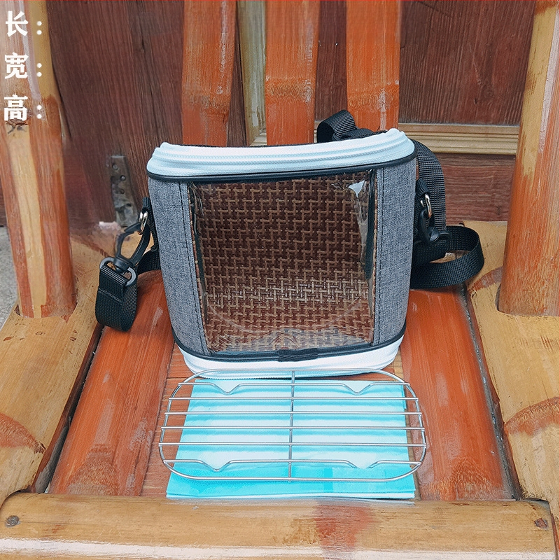 Xuan Fengi väljaminev papagoi kaasaskantav linnukott tiigri nahast pesakott hingav läbipaistev õlakott pojengipuurist nähtav neli aastaaega