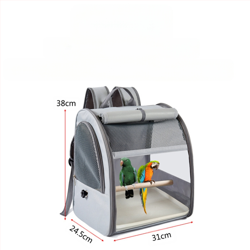 Преносима чанта за птици, малка чанта за вкъщи за домашни любимци, раница, папагал, гълъб, Xuan Feng, полиестерна раница за открито с голям капацитет за птици