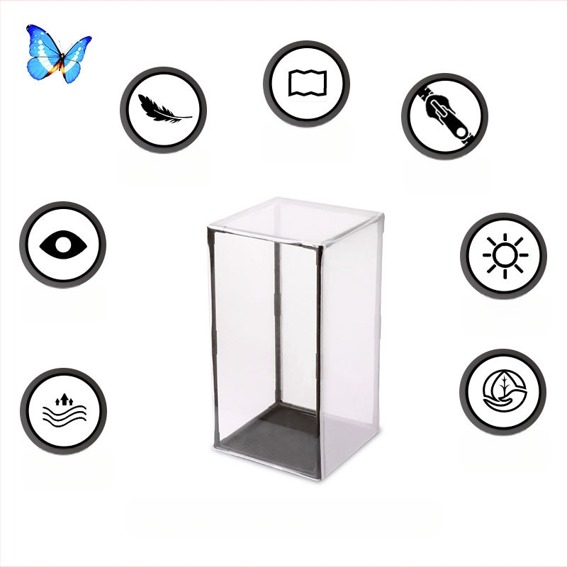 Piiriülene läbipaistev liblikapuur saab olla hulgimüügis kokkupandav keiserlik liblikapuur, maapinnal asuv putukavõrk, putukate aretuspuur