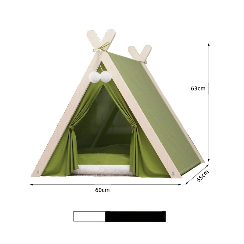 Šator za kućne ljubimce, uzgajivačnica, univerzalni šator za mačke, zatvorena rađaonica, uklonjiva i periva, topli šator od bora za mačke i pse, mačje gnijezdo