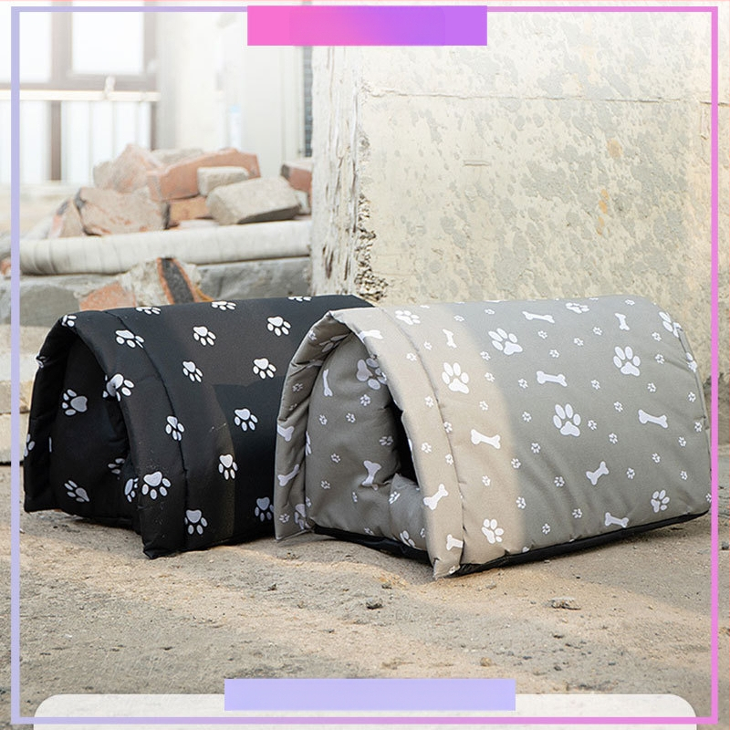 Плат за котки, анти-кучешко гнездо, оксфордски плат за домашни любимци, оксфордско гнездо за открито, скитащо зимно гнездо за домашни любимци, устойчиво на дъжд и слънце