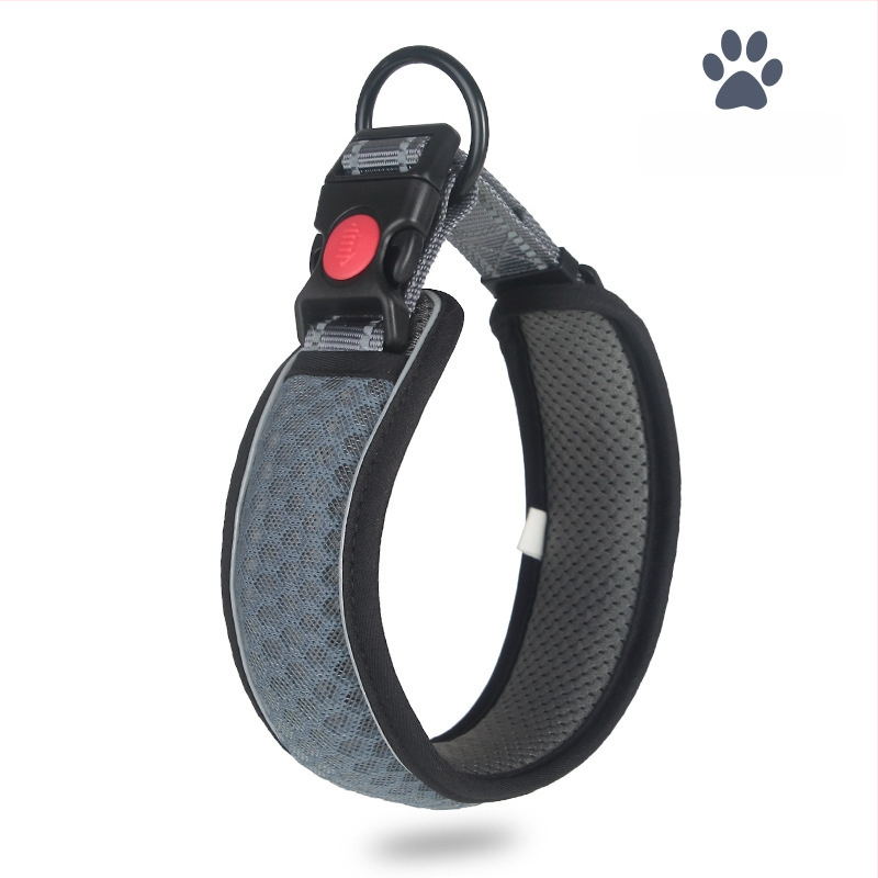 Ogrlica za vuču za kućne ljubimce od saćaste mreže, prozračna, za šetanje pasa, podesiva, 3M reflektirajuća, uže za ogrlicu, proizvođač izvora
