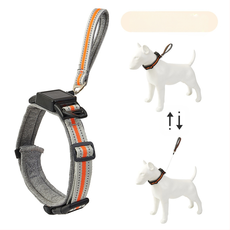Integrirana ogrlica za pse s ugrađenom uvlačivom uzicom, vanjska ogrlica za kućne ljubimce s automatskim uvlačivim uzicom