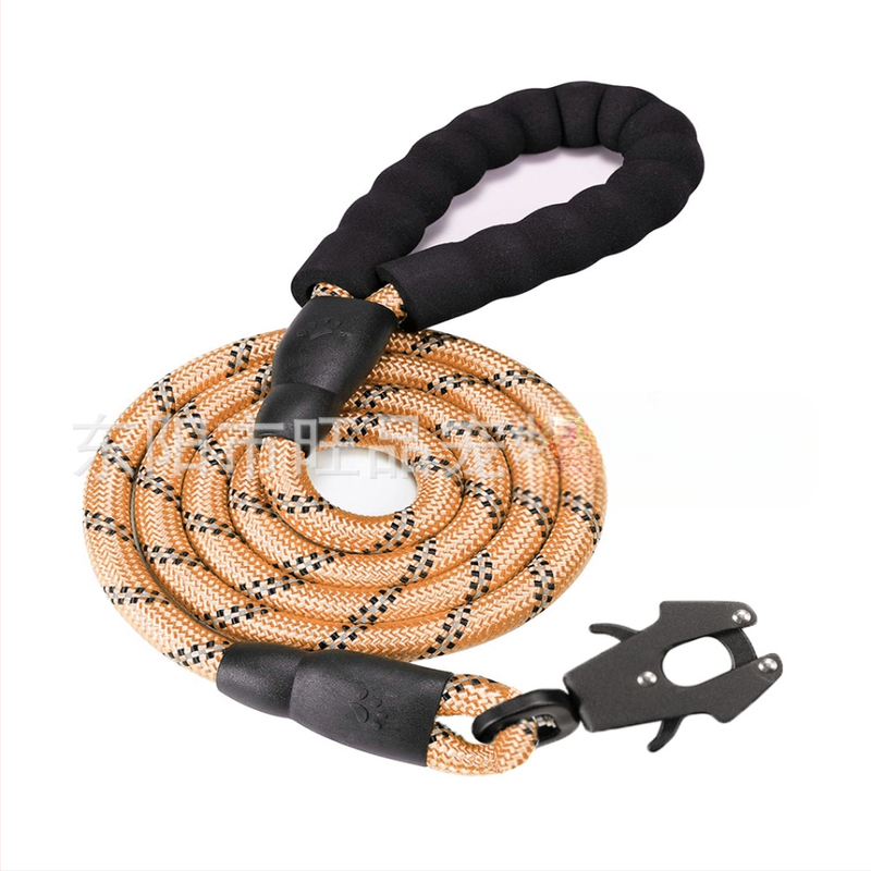 Каишка за домашни любимци, взривоустойчива каишка за кучета, отразяваща кръгла каишка за кучета, каишка за кучета, свободни ръце, трансгранична за жабешка катарама