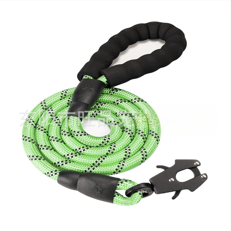 Каишка за домашни любимци, взривоустойчива каишка за кучета, отразяваща кръгла каишка за кучета, каишка за кучета, свободни ръце, трансгранична за жабешка катарама