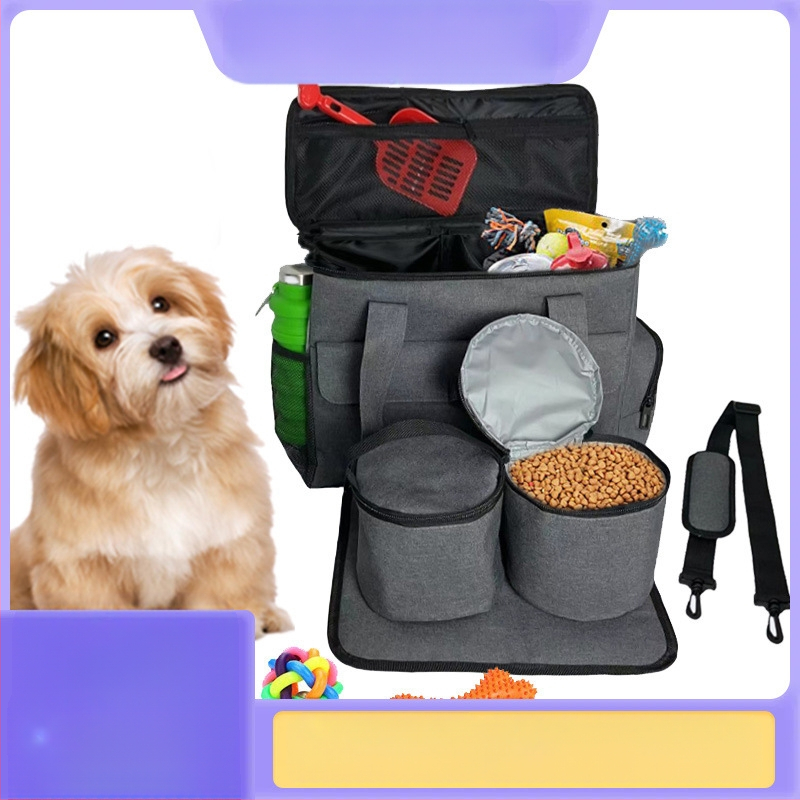 Трансгранична горещо продавана преносима чанта за котешки закуски, чанта за съхранение на храна за кучета на открито, чанта за съхранение на играчки за храна, преносима чанта за домашни любимци