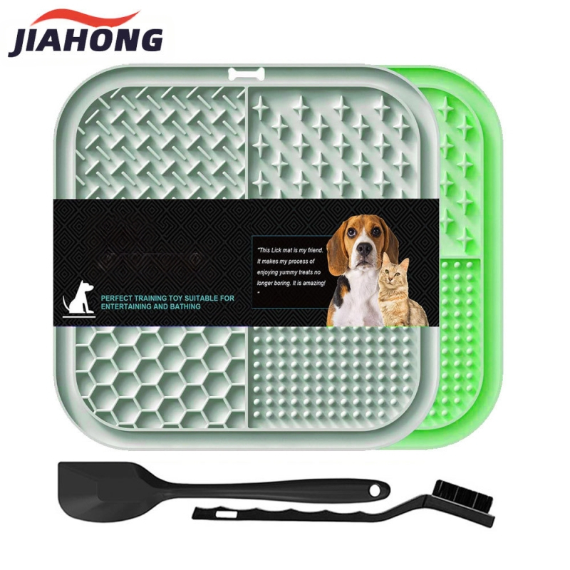 Силиконова подложка за облизване на домашни любимци от трансграничен тип, прибори за хранене на домашни любимци, подложка за облизване на кучета с вендуза, подложка за облизване за бавно хранене, чиния за бавно хранене против задавяне