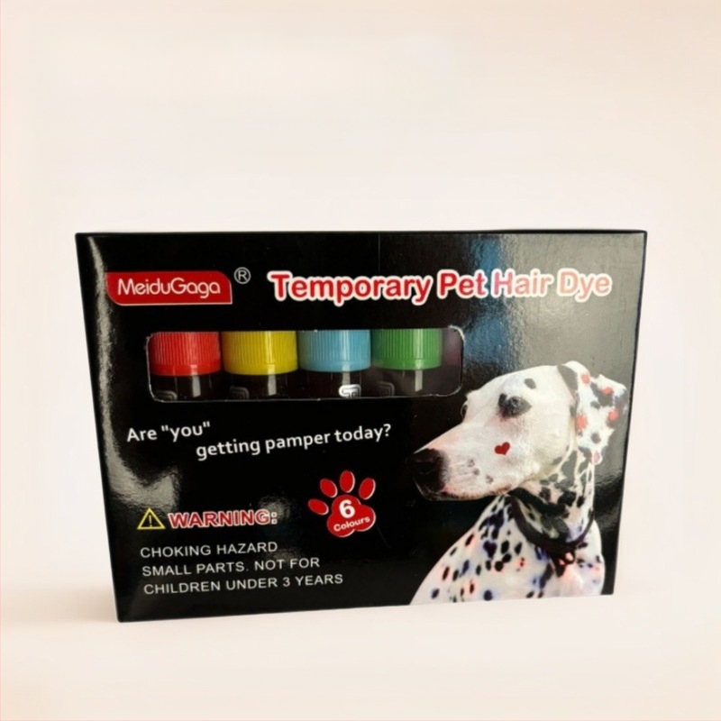 Mājdzīvnieku matu krāsošanas nūjiņa, īpašs krītiņš, nebojā matus, krāsains matu krāsošanas krēms, suņu matu krāsošanas marķieris, matu krāsošanas maģiskais rīks pārrobežu lietošanai
