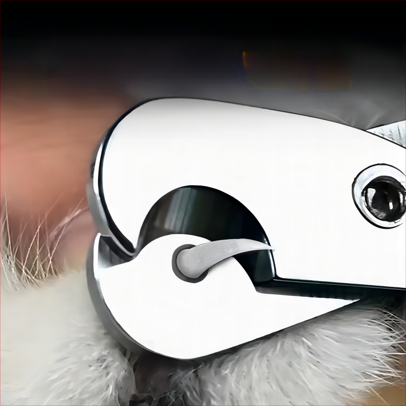 Нокторезачка за котки на едро, малка, слепа, специална нокторезачка за котки за домашни любимци, нокторезачка за начинаещи с кръгла дупка