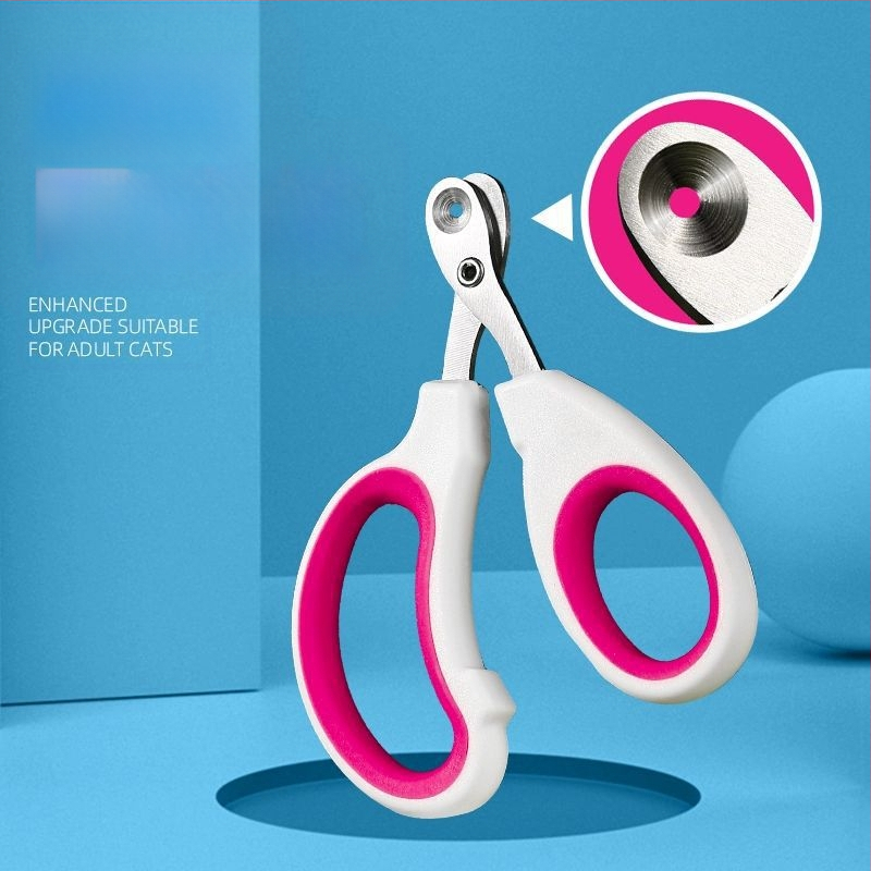 Нокторезачка за котки на едро, малка, слепа, специална нокторезачка за котки за домашни любимци, нокторезачка за начинаещи с кръгла дупка