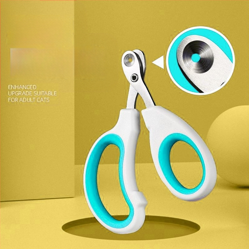 Нокторезачка за котки на едро, малка, слепа, специална нокторезачка за котки за домашни любимци, нокторезачка за начинаещи с кръгла дупка