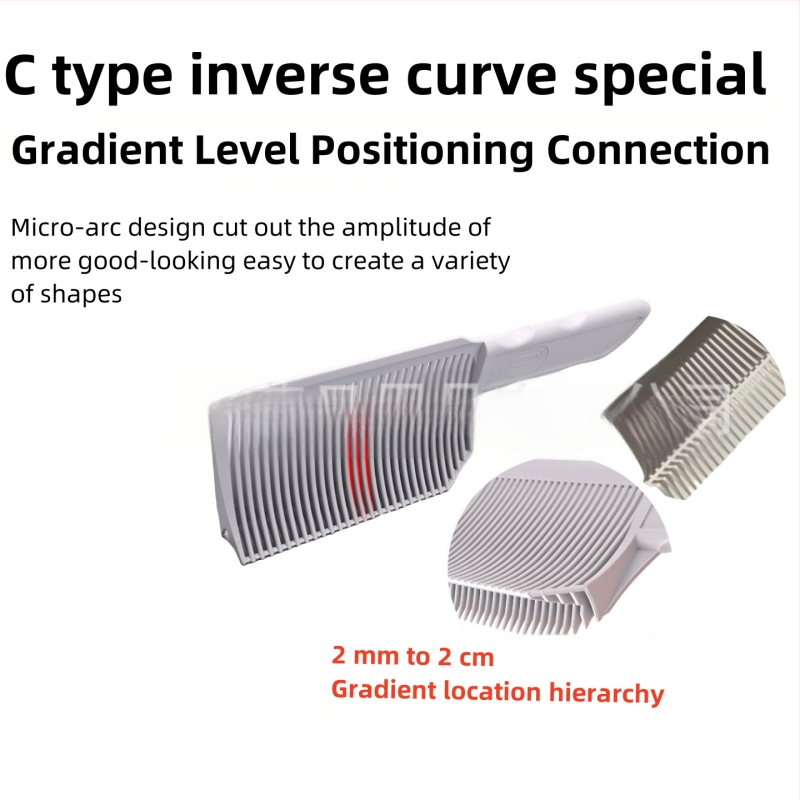 Uus meeste juukselõikuskamm, juuksuri kamm, lõikuri abiseade, lame kamm, iseabistav juuksekamm