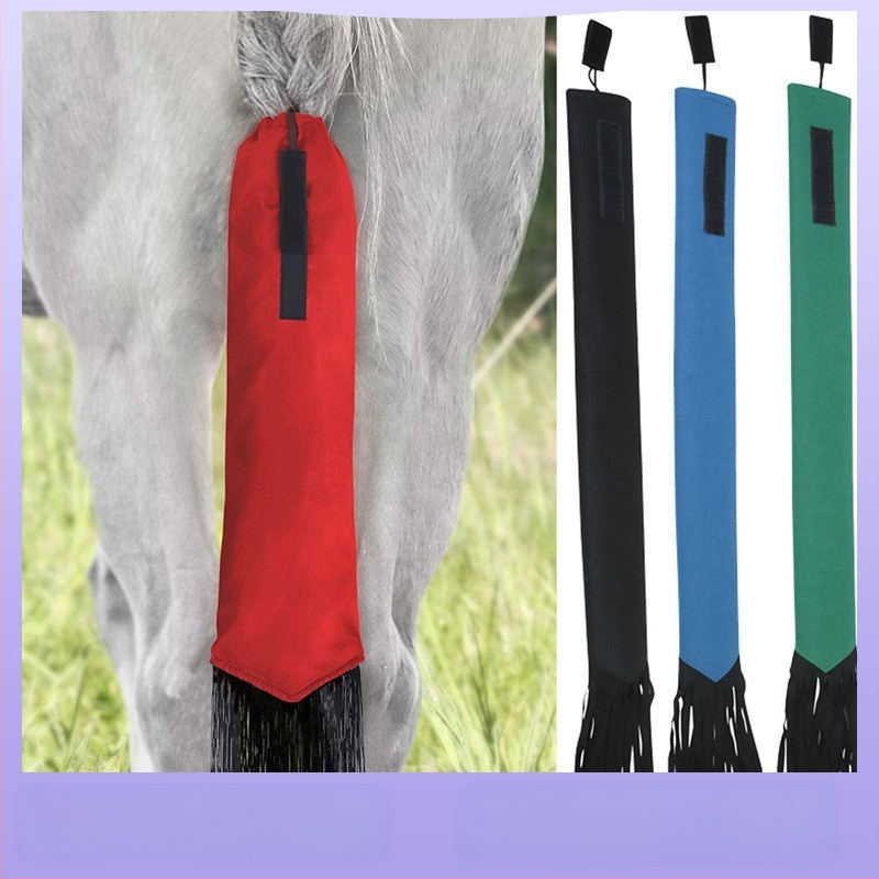 Ecvestru Supplies Cal coadă protecție capac cosmetice geantă de protecție geantă cal coadă frumusețe anti-țânțari mușcătură anti-murdar geantă Tassel