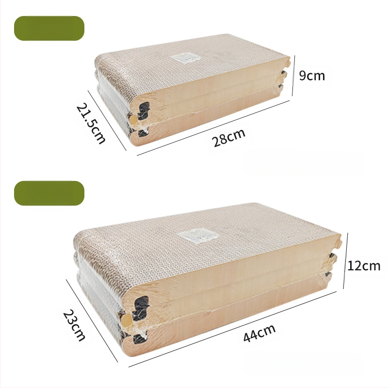 Cezhraničný veľkoobchodný štandardný skladací škrabadlo pre mačky trojuholníkové škrabadlo pre mačky 6 strán k dispozícii vlnitý papier Amazon