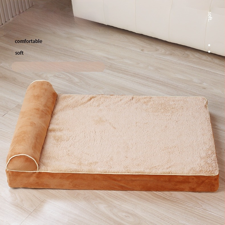 Новата гъбена постелка за котки на Amazon, постелка за кучета, къщичка за котки, къщичка за кучета за големи, средни и малки кучета с единичен подлакътник, диван за домашни любимци, гнездо