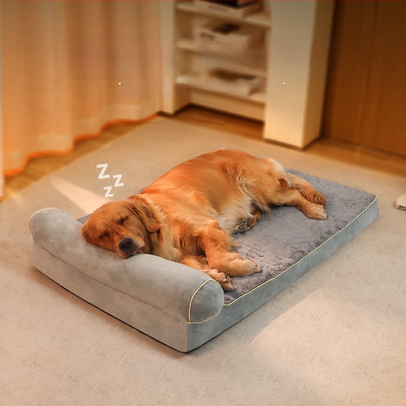 Новата гъбена постелка за котки на Amazon, постелка за кучета, къщичка за котки, къщичка за кучета за големи, средни и малки кучета с единичен подлакътник, диван за домашни любимци, гнездо