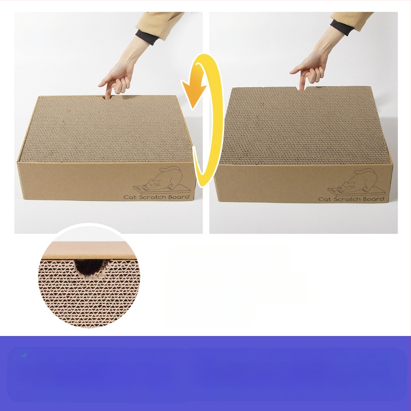 Prekogranična vruća crtana ploča za grebanje od valovitog papira za mačke, ploča za grebanje, odijelo za praktičnu rupu, igračka za mačke za zaštitu okoliša