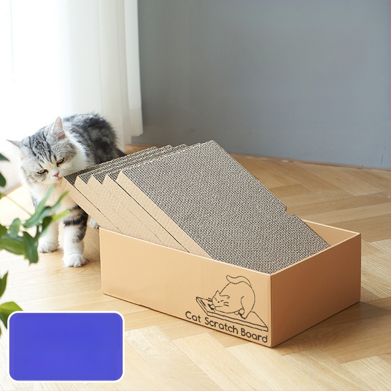 Prekogranična vruća crtana ploča za grebanje od valovitog papira za mačke, ploča za grebanje, odijelo za praktičnu rupu, igračka za mačke za zaštitu okoliša