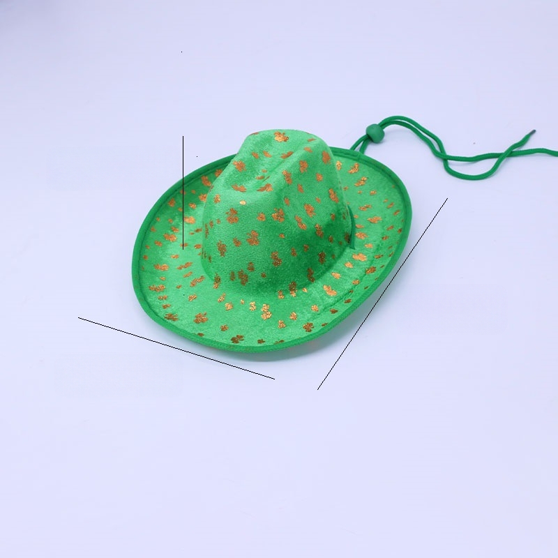 Xinye tarpvalstybinis Airijos festivalis naminių gyvūnėlių aprangos drabužiai katės ir šuns dobilo skrybėlė naminių gyvūnėlių tutu sijonas kaubojiška skrybėlė