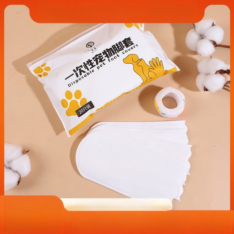 Bao Rou Pet Husă de unică folosință pentru picioare Ieși la plimbare Câine Artefact Anti-murdar Anti-alunecare Husă de picior impermeabilă Pantofi pentru câini Fabrică en-gros