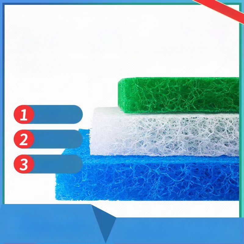 Kalatiigi filter rotangist puuvillane sinine biokeemiline vilt biokeemiline puuvillane tiigi akvaariumi kalatiigi bakterite filtrimaterjal