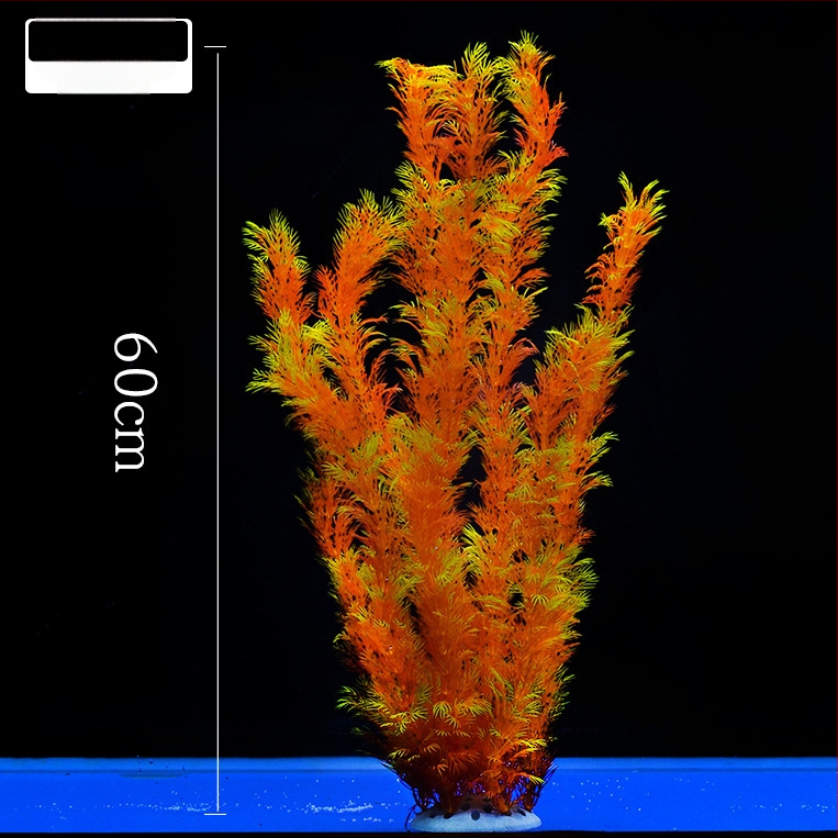 Akvaariumi dekoratiivne veemuru akvaariumi maastikukomplekt pehme veemuru plastmuru tagantvaade suur kõrge roheline muru