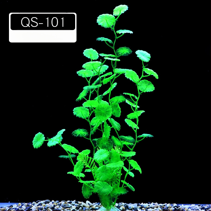 Akvaariumi dekoratiivne veemuru akvaariumi maastikukomplekt pehme veemuru plastmuru tagantvaade suur kõrge roheline muru