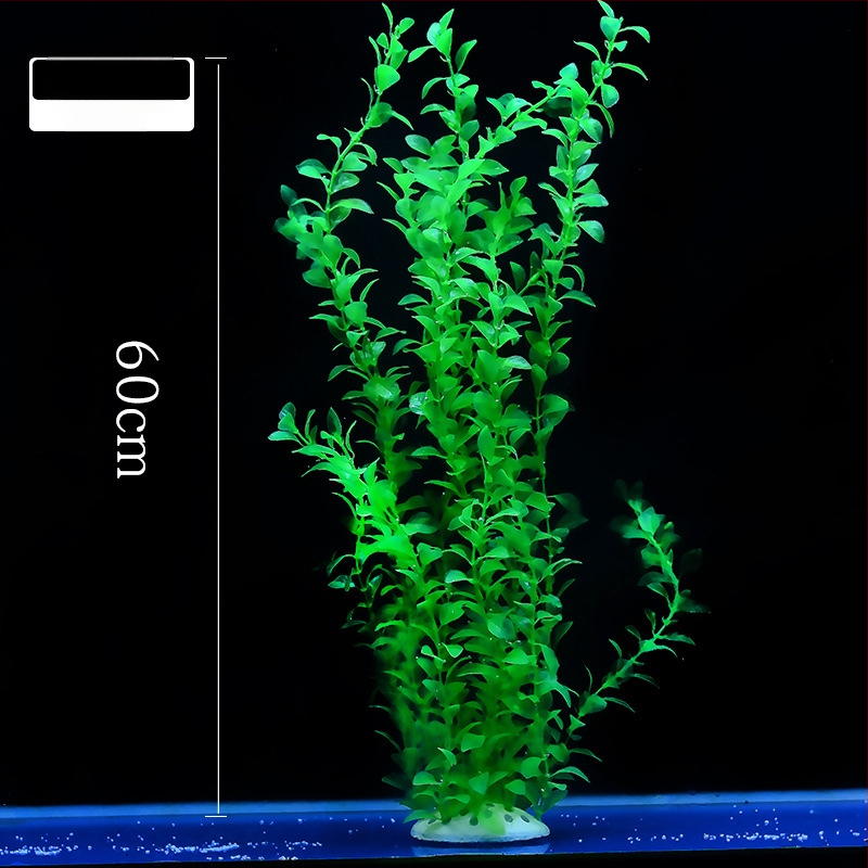 Akvaariumi dekoratiivne veemuru akvaariumi maastikukomplekt pehme veemuru plastmuru tagantvaade suur kõrge roheline muru