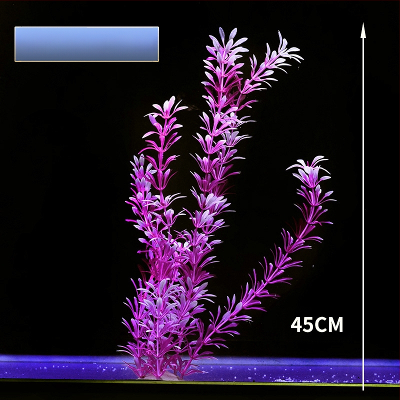 Akvaariumi dekoratiivne veemuru akvaariumi maastikukomplekt pehme veemuru plastmuru tagantvaade suur kõrge roheline muru