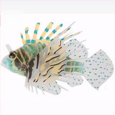 Akvaariumi haljastuskaunistused akvaariumi tootjad ekspordivad silikoonmaterjalist helendavat simulatsioonivärvi lõvikala hulgimüüki