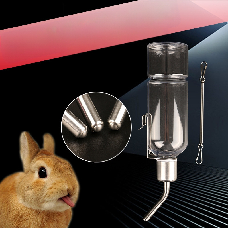 NC triušio virdulys 350ml šinšilų jūrų kiaulyčių geriamojo vandens butelis žiurkėno geriamojo vandens butelis geriamojo vandens butelis nerūdijančio plieno rutulys