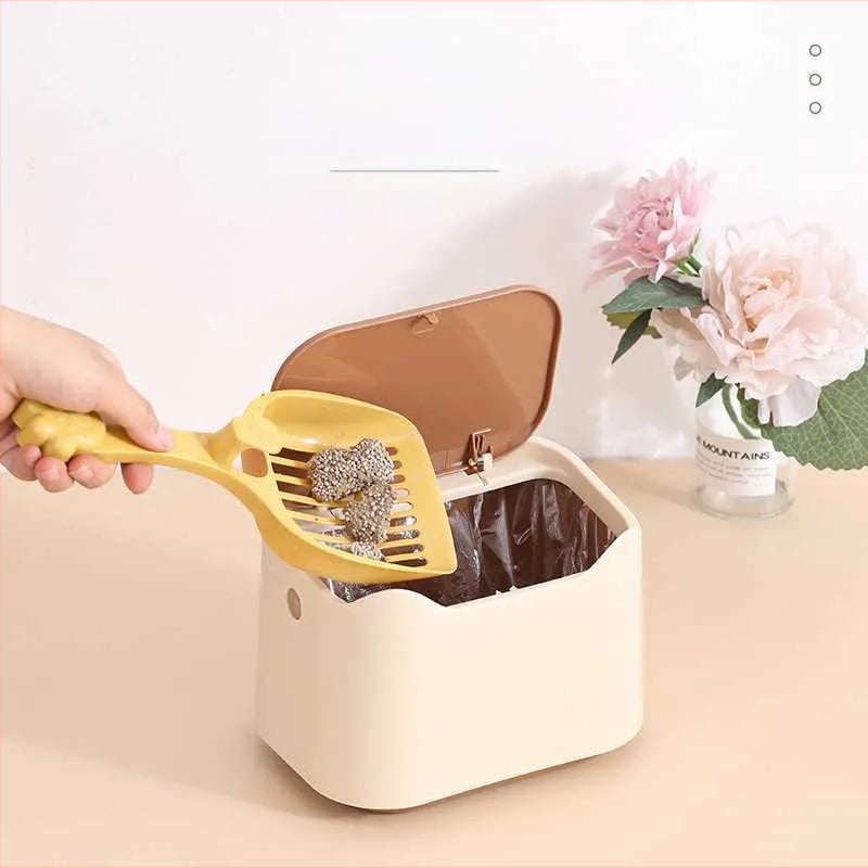 Pisică gunoi colectare toaletă pisică așternut ghiveci special pisică așternut mate pisică bălegar găleată închisă animale de companie toaletă consumabile