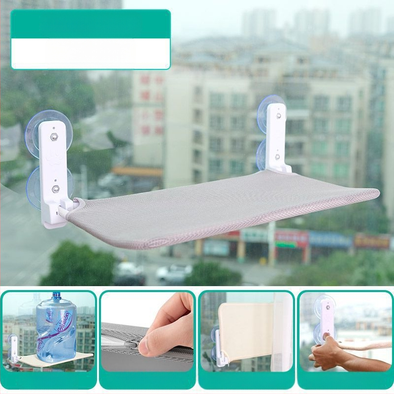 Котешки хамак за прозорец, вендуза, висящо гнездо за котешки слънцезащитен люк, балкон, котешко гнездо, зимна вендуза, стъклено котешко легло, принадлежности