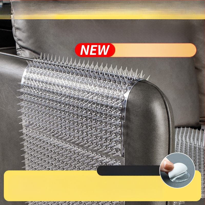 Противокотешка постелка против шипове, горна част на леглото, катерене по урина, възглавница за драскане по шипове, защита на дивана, изолация за котки, мрежа против шипове с ограничен достъп, дървена