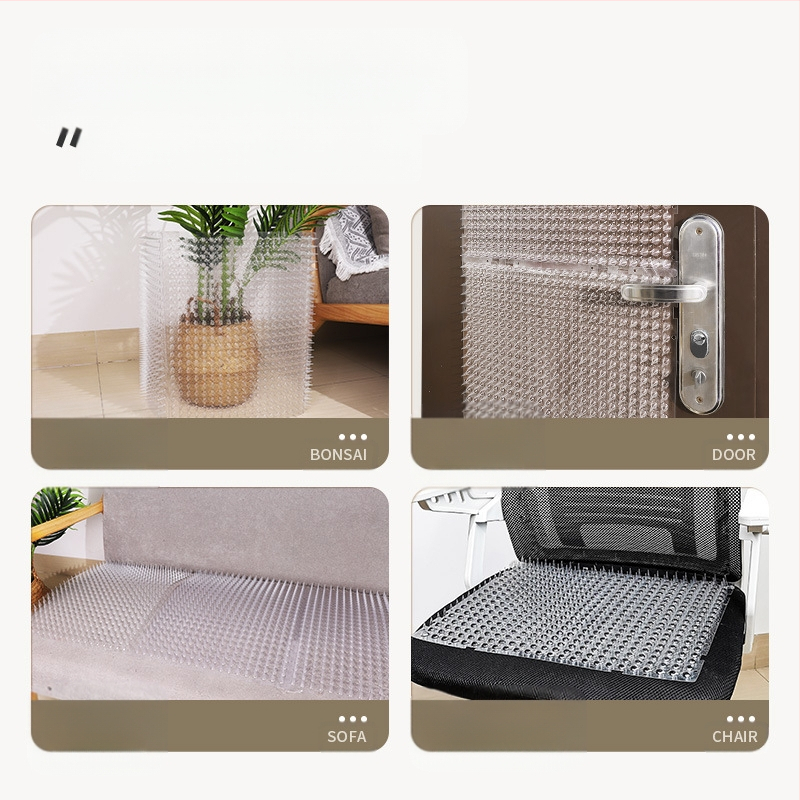 Противокотешка постелка против шипове, горна част на леглото, катерене по урина, възглавница за драскане по шипове, защита на дивана, изолация за котки, мрежа против шипове с ограничен достъп, дървена