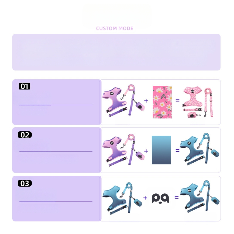 Трансгранично въже за теглене на кучета за домашни любимци, каишка за кучета, нашийник за гърди, костюм на едро, персонализирани домашни любимци