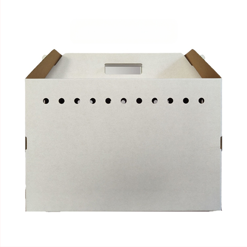 Lemmikloomade transpordikarp, eriti kõva kraftpaber, lainepapist loomade elusloomade transpordikarp, karppakend, hulgimüügiks valmis laos