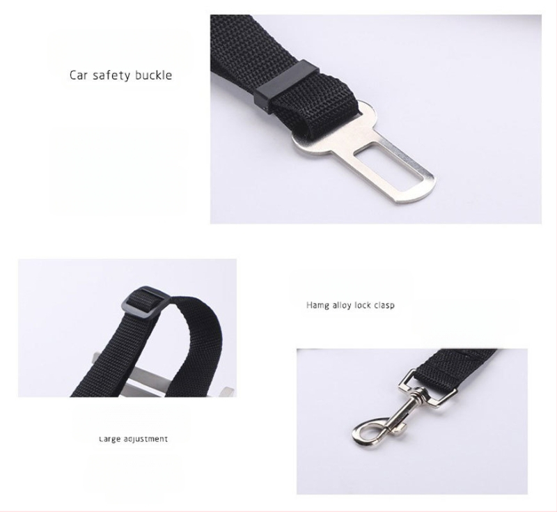 Прибиращ се предпазен колан за домашни любимци за кучета и котки, найлонова каишка за кола, специална...