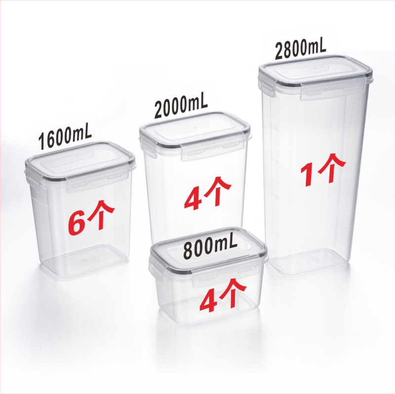 Paksendatud PP-st suletud mahuti suure mahutavusega toidukvaliteediga teravilja niiskuskindel kast läbipaistev hoiustusämber