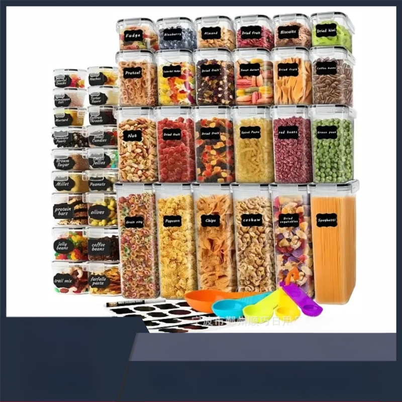 Paksendatud PP-st suletud mahuti suure mahutavusega toidukvaliteediga teravilja niiskuskindel kast läbipaistev hoiustusämber