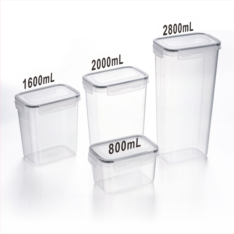 Paksendatud PP-st suletud mahuti suure mahutavusega toidukvaliteediga teravilja niiskuskindel kast läbipaistev hoiustusämber