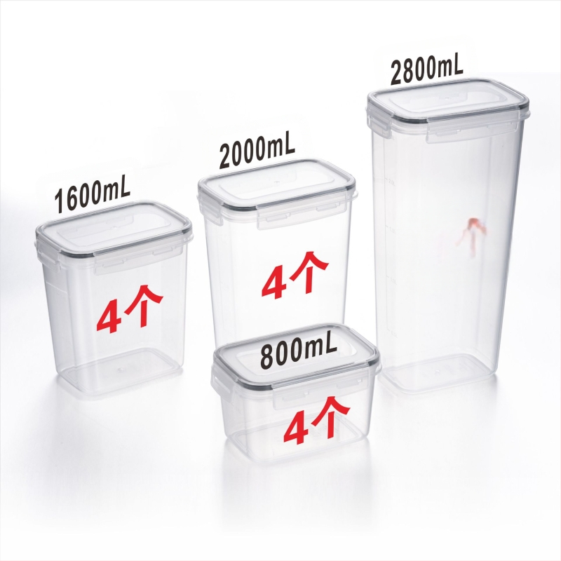 Paksendatud PP-st suletud mahuti suure mahutavusega toidukvaliteediga teravilja niiskuskindel kast läbipaistev hoiustusämber