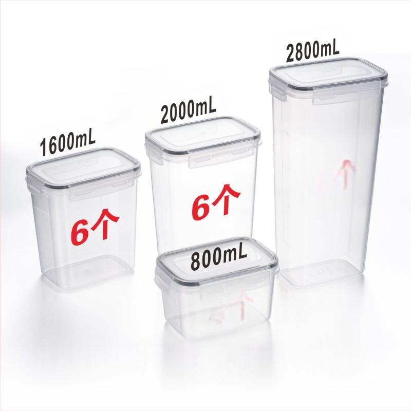 Paksendatud PP-st suletud mahuti suure mahutavusega toidukvaliteediga teravilja niiskuskindel kast läbipaistev hoiustusämber